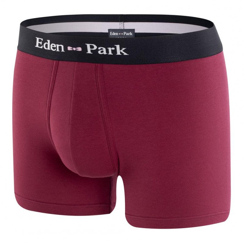 EDEN PARK Boxer Homme Coton ONE Beet red