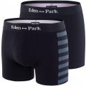 EDEN PARK Lot de 2 Boxers Homme Coton DUOCLASS Marine Denim