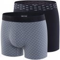 EDEN PARK Lot de 2 Boxers Homme Coton DUOMOT Marine Roof