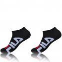 FILA Lot de 2 paires de Socquettes Homme Coton CSTC Noir