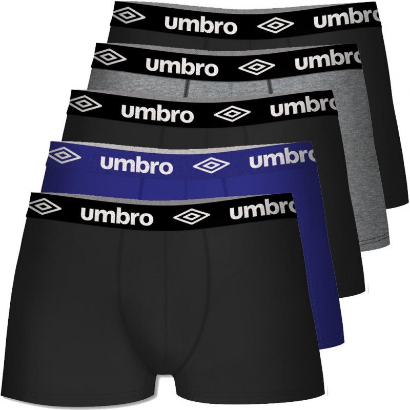 LOT DE 5 Boxer Sous-vêtements Homme BCX5CLASS Noir et Bleu