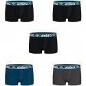LOT DE 5 Boxer Sous-vêtements Homme BCX5CLASS Noir et Azur