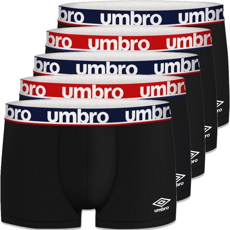 LOT DE 5 Boxer Sous-vêtements Homme BCX5CLASS Noir et Rouge