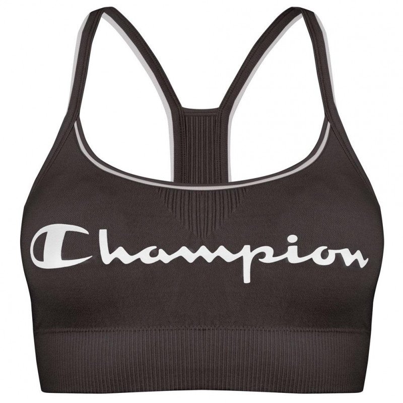 CHAMPION Brassière coquée Femme Coton SEAMLESS FASHION Noir