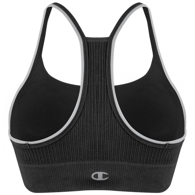 CHAMPION Brassière coquée Femme Coton SEAMLESS FASHION Noir