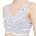 Brassière Femme SEAMLESS BRALETTE Gris et Souris