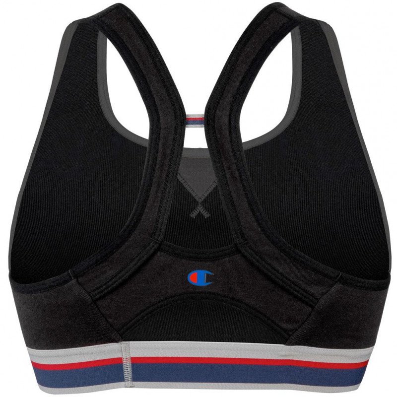 CHAMPION Brassière Femme Coton AUTHENTIQUE Noir