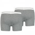 LOT DE 2 Boxer Sous-vêtements Homme VINTAGE HEATHER Noir et Gris
