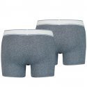 LOT DE 2 Boxer Sous-vêtements Homme VINTAGE HEATHER Bleu et Marine