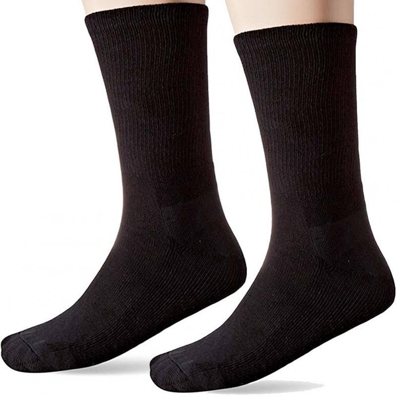 LOT DE 2 Chaussettes Chaussettes Homme WORK OUTDOOR Noir et Uni