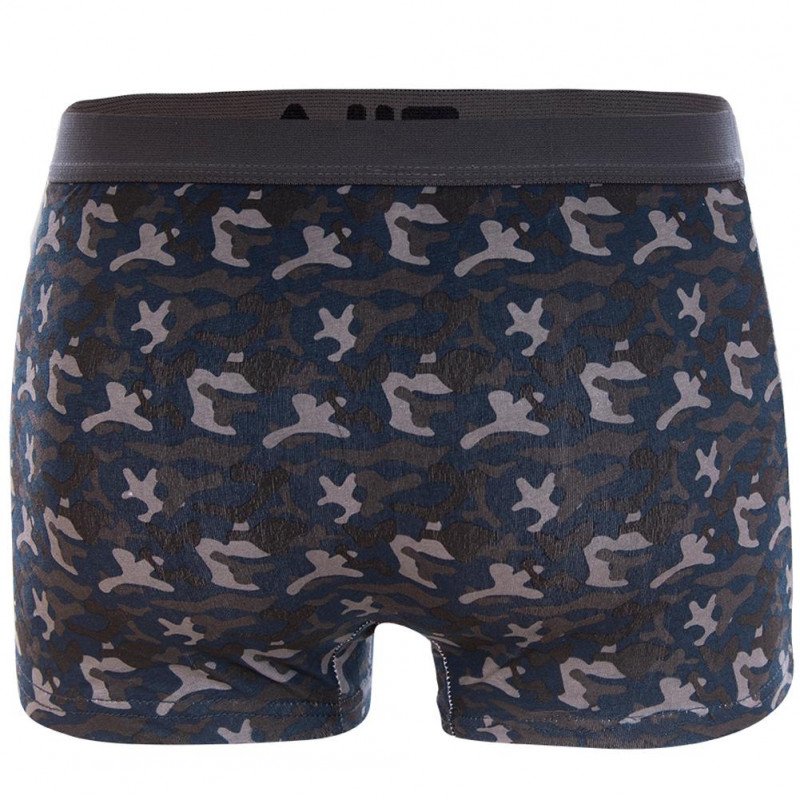 Boxer Homme CAMO Bleu et Gris
