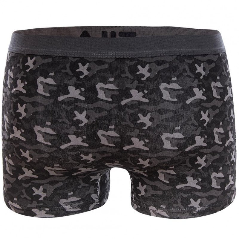 Boxer Homme CAMO Noir et Gris