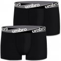 LOT DE 2 Boxer Sous-vêtements Homme BCX2ASS4 Noir et Uni