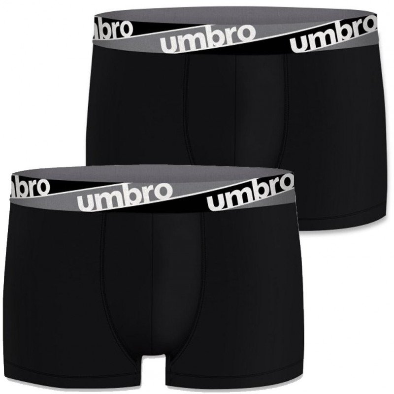 LOT DE 2 Boxer Sous-vêtements Homme BCX2ASS4 Noir et Uni