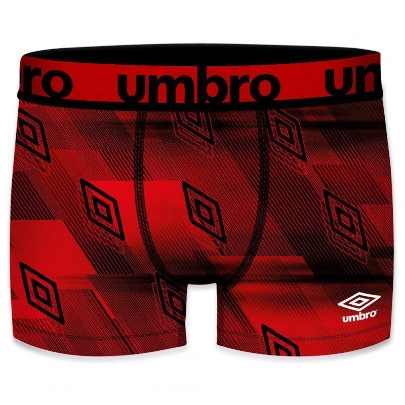 UMBRO Boxer Homme Microfibre SUBASS6 Rouge Noir