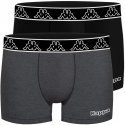 LOT DE 2 Boxer Sous-vêtements Homme BCX2ATHAS1 Noir et Anthracite