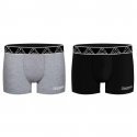 LOT DE 2 Boxer Sous-vêtements Homme BCX2ATHAS1 Noir et Souris