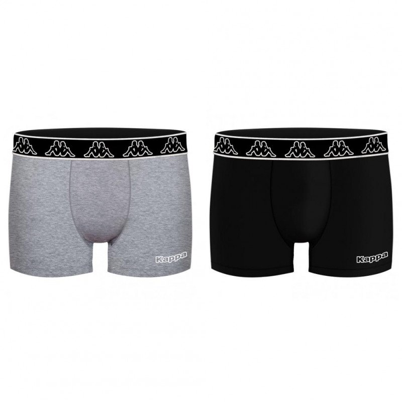 LOT DE 2 Boxer Sous-vêtements Homme BCX2ATHAS1 Noir et Souris