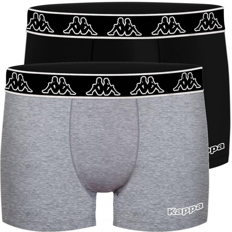 LOT DE 2 Boxer Sous-vêtements Homme BCX2ATHAS1 Noir et Souris