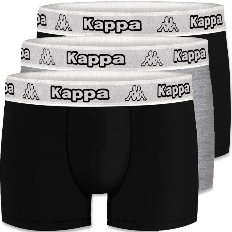 LOT DE 3 Boxer Sous-vêtements Homme BCX3ASS Noir et Gris