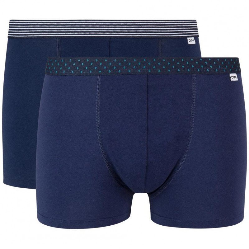LOT DE 2 Boxer Sous-vêtements Homme MIXANDPRINTS Bleu et Denim