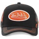 VON DUTCH Casquette Homme MicroCoton ABOB A Noir Orange