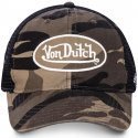 VON DUTCH Casquette Homme MicroCoton ARMY02 Noir Vert