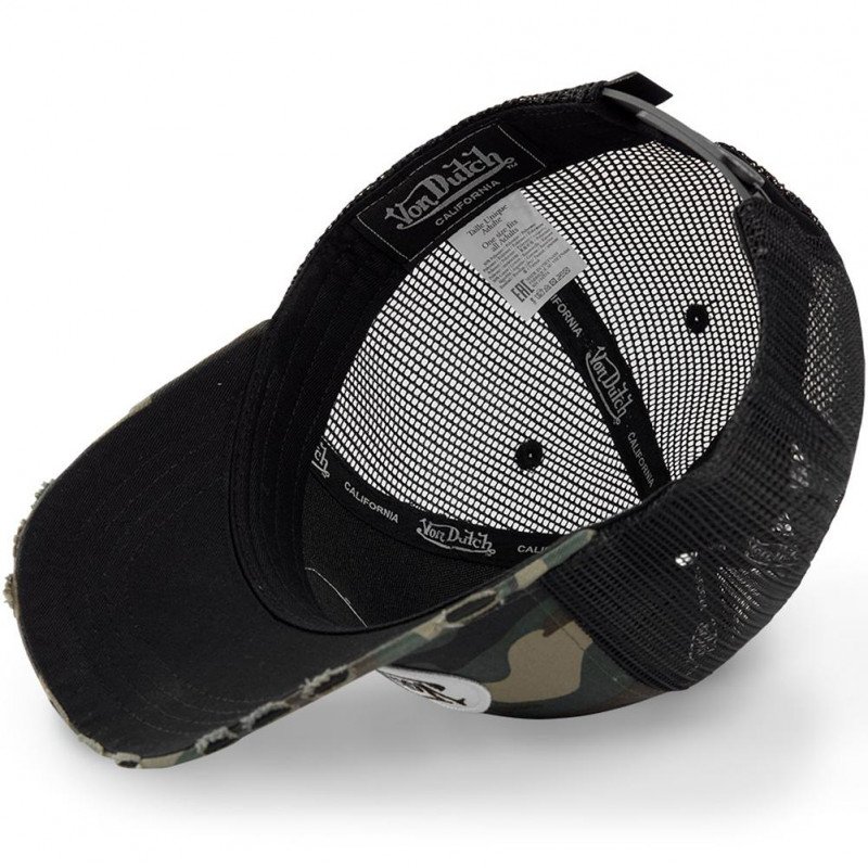 Casquette Homme CAMO Noir et Blanc