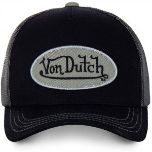 VON DUTCH Casquette Homme MicroCoton COL ARM Noir Kaki