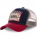 VON DUTCH Casquette Homme MicroCoton SQUARE16 Bleu Rouge