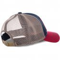 VON DUTCH Casquette Homme MicroCoton SQUARE16 Bleu Rouge