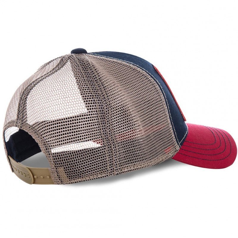 VON DUTCH Casquette Homme MicroCoton SQUARE16 Bleu Rouge