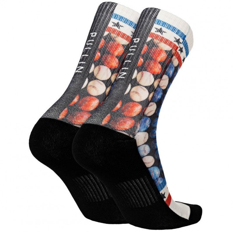 Chaussettes Homme USABALLS Rouge et Blanc