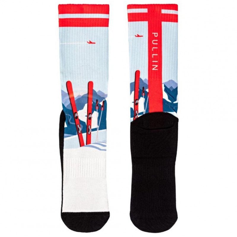 PULL IN Chaussettes Homme Microcoton HIGHMOUNTAINS Bleu Rouge
