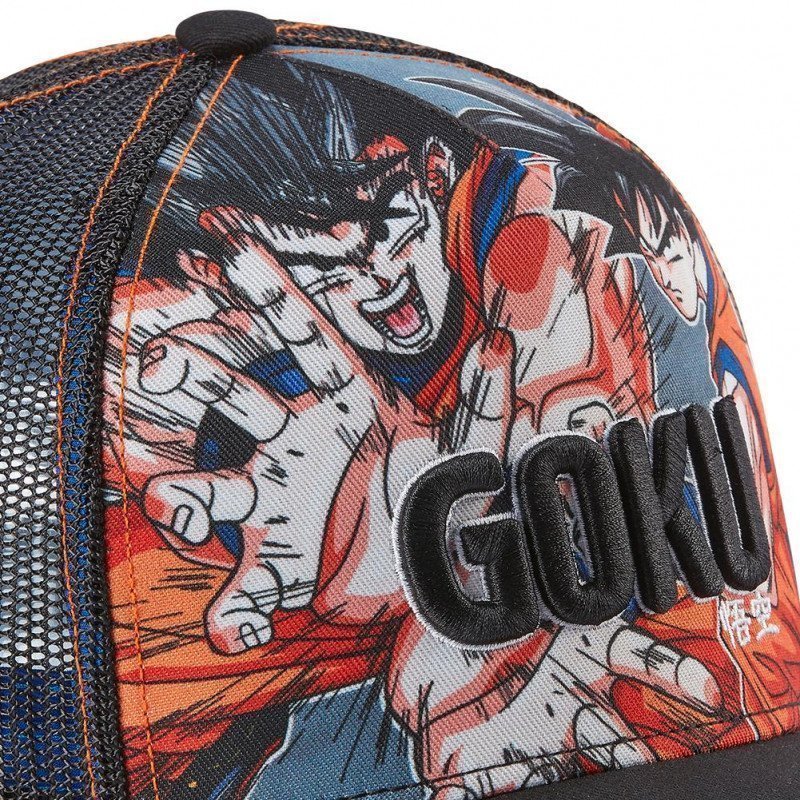 DRAGON BALL Z Casquette Homme Microcoton GOK Noir Orange CAPSLAB