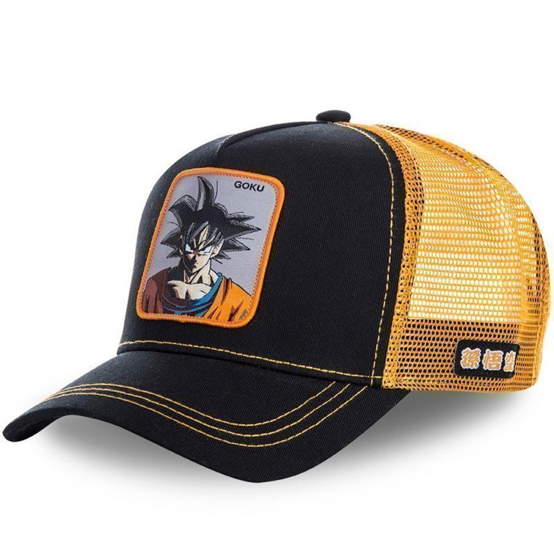 DRAGON BALL Z Casquette Homme Microcoton GOKB Noir Orange CAPSLAB