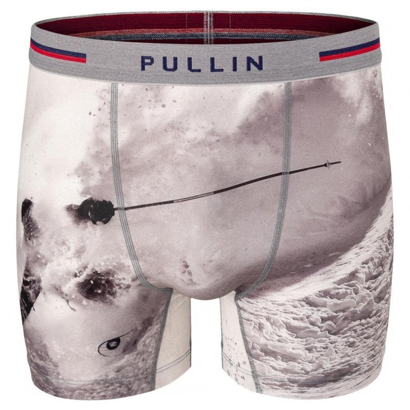Boxer long Homme REDPOWDER Gris et Rouge