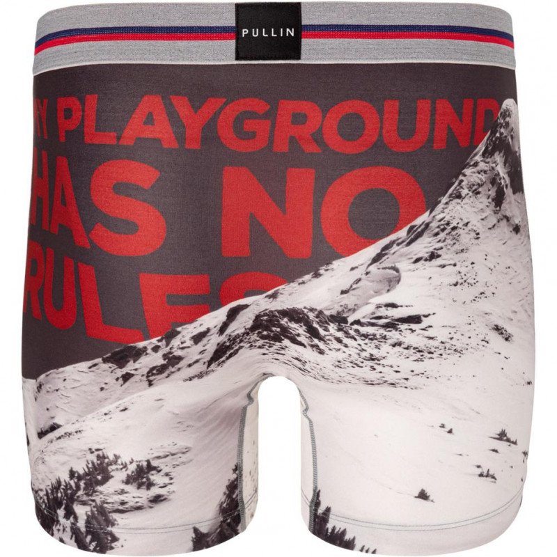 Boxer long Homme REDPOWDER Gris et Rouge