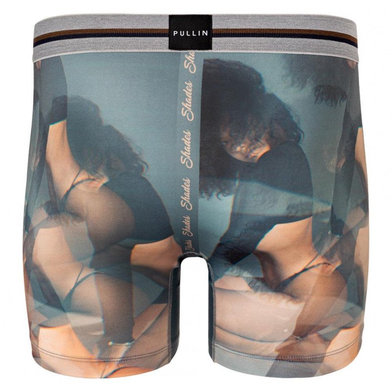 Boxer long Homme SHADES Gris et Bleu
