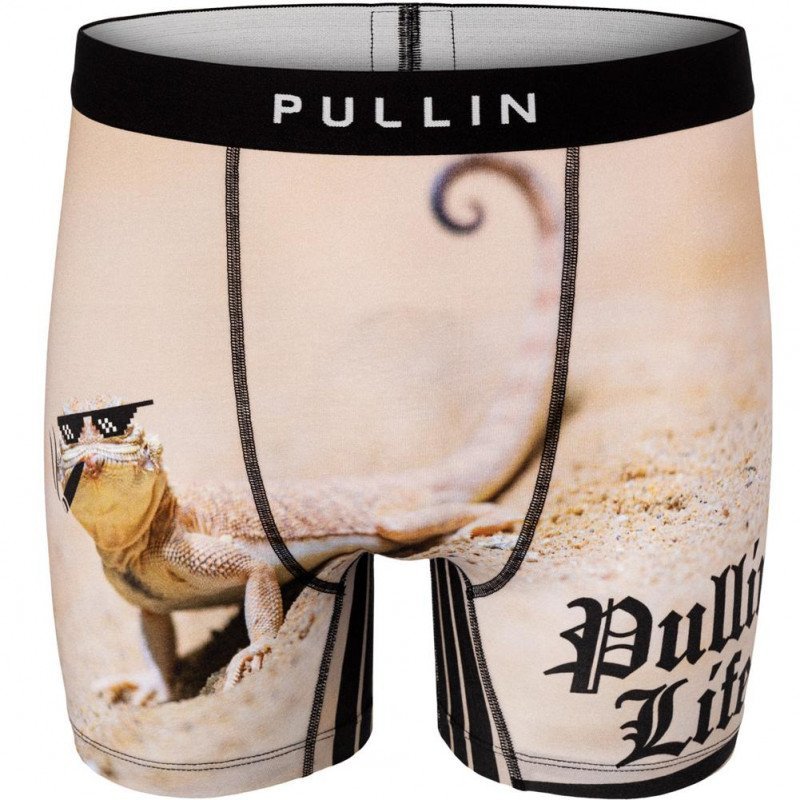 Boxer long Homme PULLINLIFE Beige et Noir