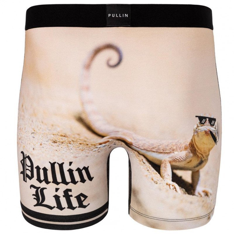 Boxer long Homme PULLINLIFE Beige et Noir