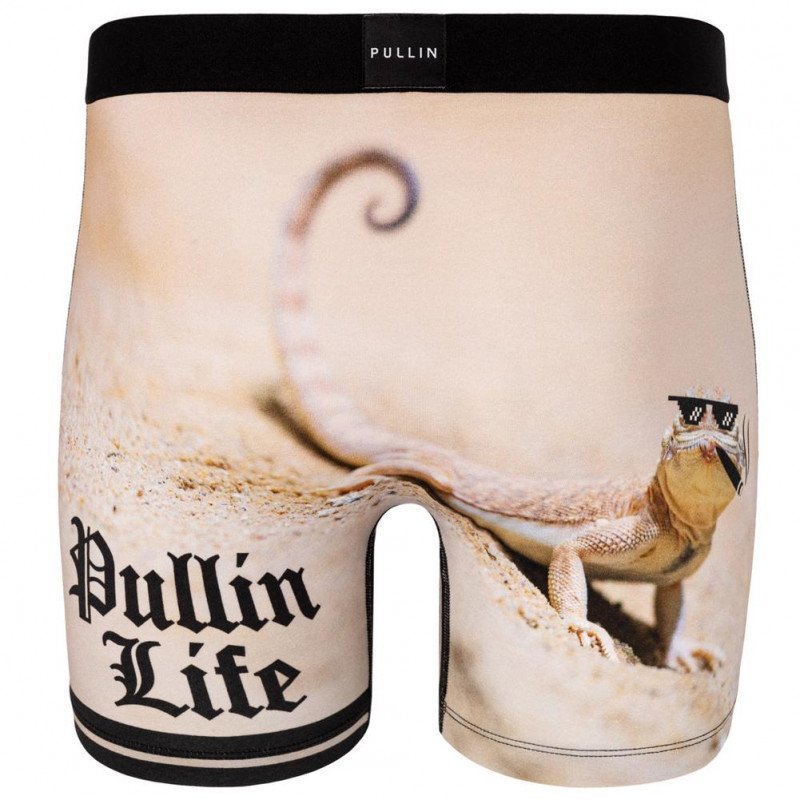 PULL IN Boxer Long Homme Coton Bio PULLINLIFE Beige