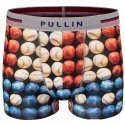 PULL IN Boxer Homme Microfibre USABALLS Bleu Blanc Rouge