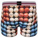 PULL IN Boxer Homme Microfibre USABALLS Bleu Blanc Rouge