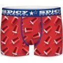 SPICY UNDERWEAR Boxer Homme Microfibre ASS1 GOB Rouge Bleu