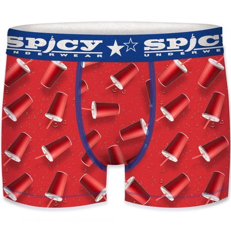 Boxer Homme ASS1 Rouge et Bleu