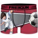 FREEGUN Boxer Homme Microfibre TEA Rouge Gris CAPTAIN TSUBASA