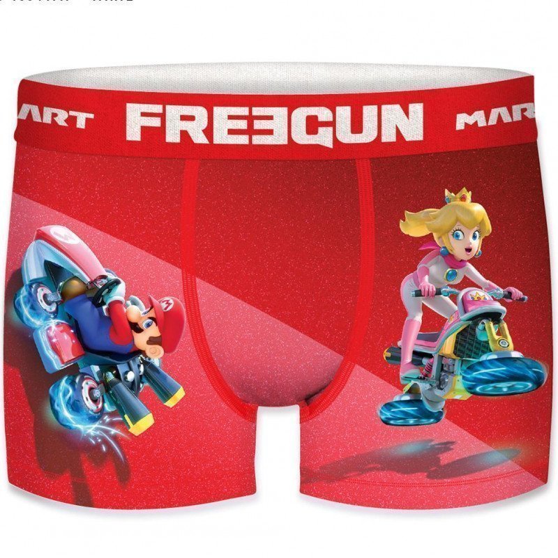 FREEGUN Boxer Homme Microfibre KAR Rouge MARIO KART