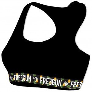 FREEGUN Brassière Femme Coton bio CBASS1 Ananas Noir