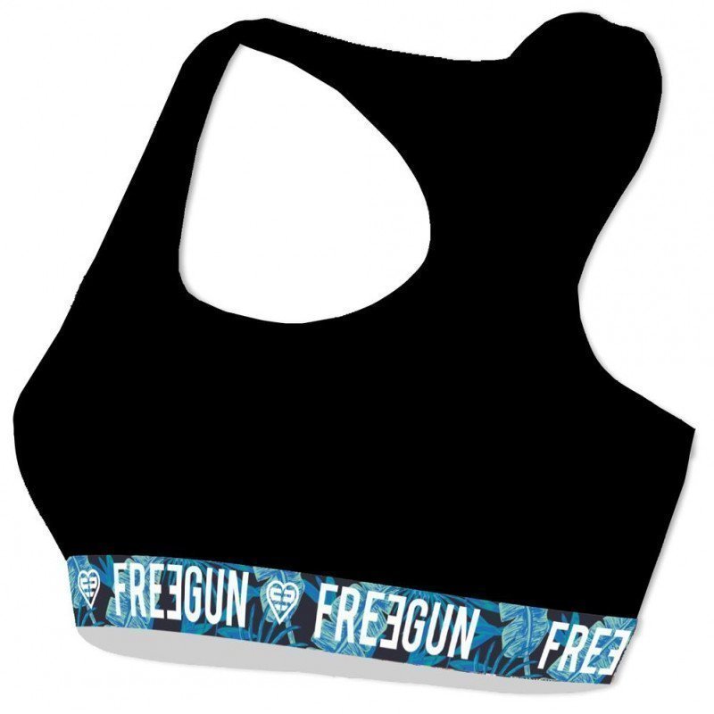 FREEGUN Brassière Femme Coton bio CBASS1 Fougère Noir